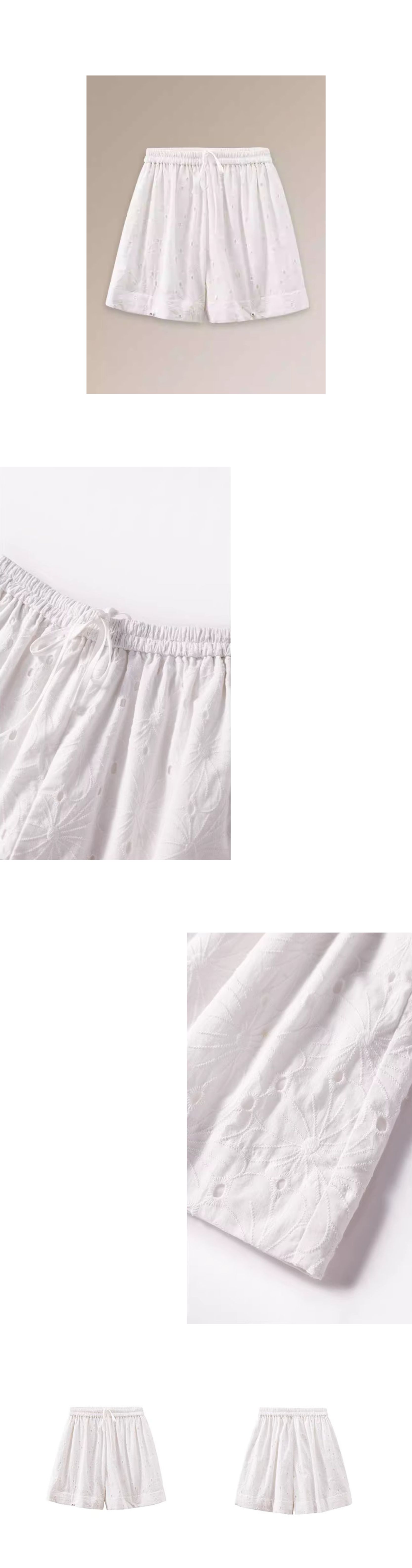 100棉基底搭配重工鏤空繡花鬆緊高腰顯瘦休閒百搭短褲女,100棉基底搭配重工鏤空繡花鬆緊高腰顯瘦休閒百搭短褲女,HBFS3013,100棉基底搭配重工鏤空繡花鬆緊高腰顯瘦休閒百搭短褲女,全棉親膚,直筒版型