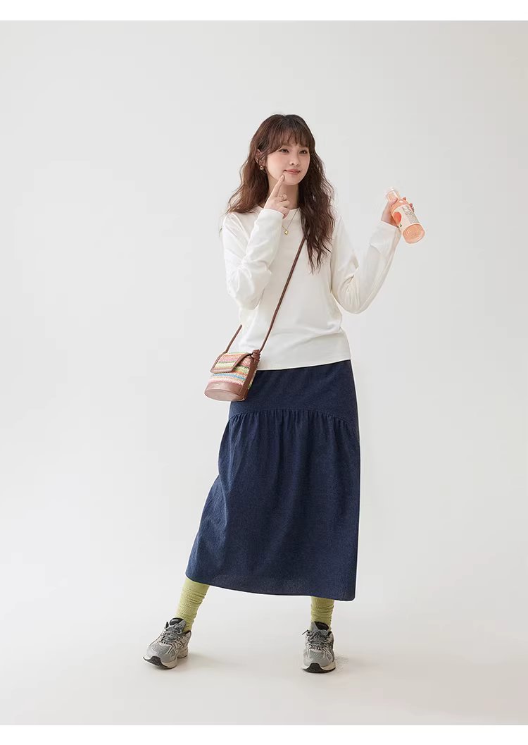 純色圓領微蝙蝠袖T恤女26春季新款寬鬆百搭上衣,純色圓領微蝙蝠袖T恤女26春季新款寬鬆百搭上衣,HBFS1041,純色圓領微蝙蝠袖T恤女26春季新款寬鬆百搭上衣,必備單品,舒適面料