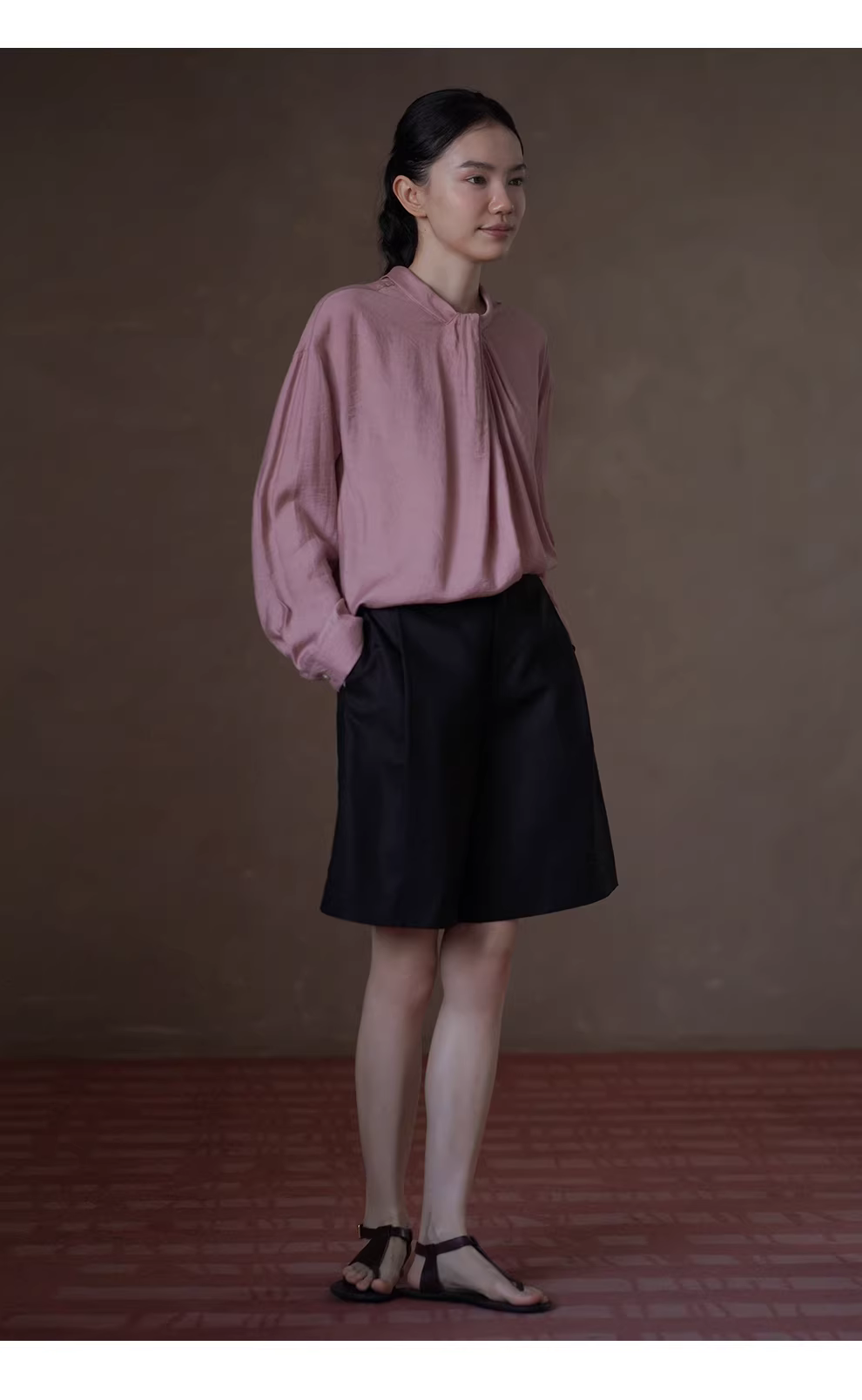 玫瑰星河顯白氣質通勤長袖襯衫扭結領口寬鬆顯瘦上衣女,玫瑰星河顯白氣質通勤長袖襯衫扭結領口寬鬆顯瘦上衣女,HBFS1074,玫瑰星河顯白氣質通勤長袖襯衫扭結領口寬鬆顯瘦上衣女,霧面柔光,寬鬆落肩