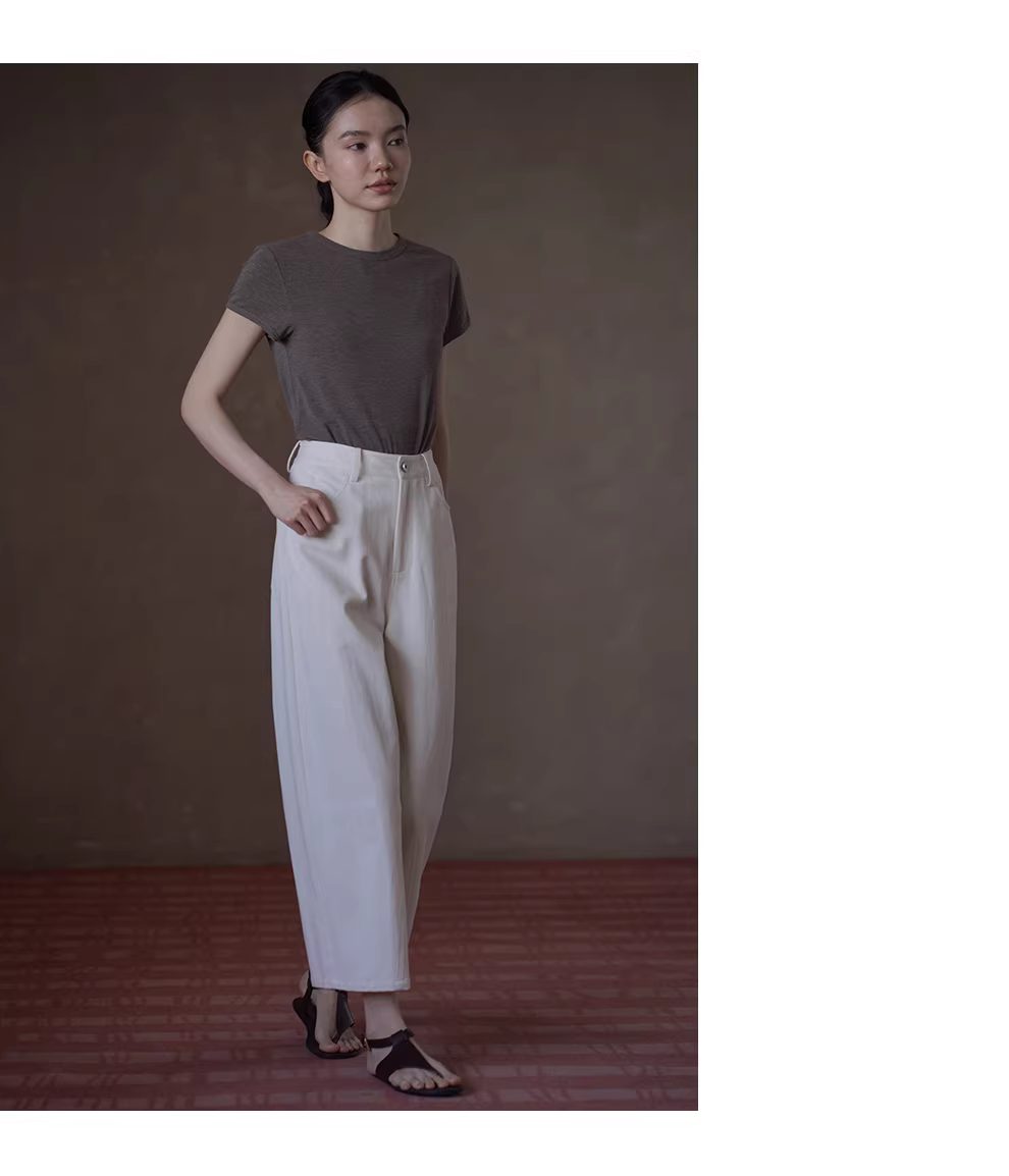 進階基本款T恤修身剪裁彈性顯瘦圓領短袖百搭通勤上衣女,進階基本款T恤修身剪裁彈性顯瘦圓領短袖百搭通勤上衣女,HBFS1080,進階基本款T恤修身剪裁彈性顯瘦圓領短袖百搭通勤上衣女,彈性面料,版型修飾