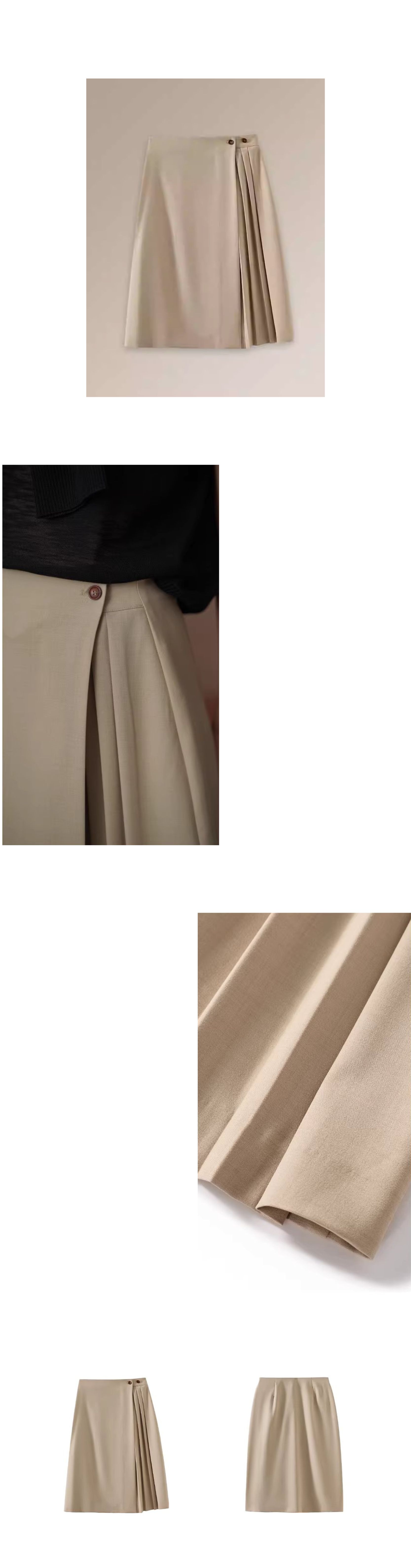 姐法式通勤一片圍裹式寬鬆直筒高腰不對稱壓褶顯瘦半身裙,姐法式通勤一片圍裹式寬鬆直筒高腰不對稱壓褶顯瘦半身裙,HBFS2018,姐法式通勤一片圍裹式寬鬆直筒高腰不對稱壓褶顯瘦半身裙,透氣舒適,版型顯瘦