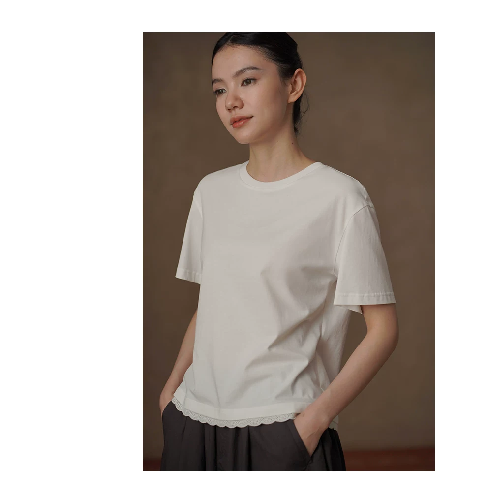 美學基礎拼接花邊下擺疊穿100棉親膚短袖圓領顯瘦恤女,美學基礎拼接花邊下擺疊穿100棉親膚短袖圓領顯瘦恤女,HBFS1108,美學基礎拼接花邊下擺疊穿100棉親膚短袖圓領顯瘦恤女,純棉親膚,日常百搭
