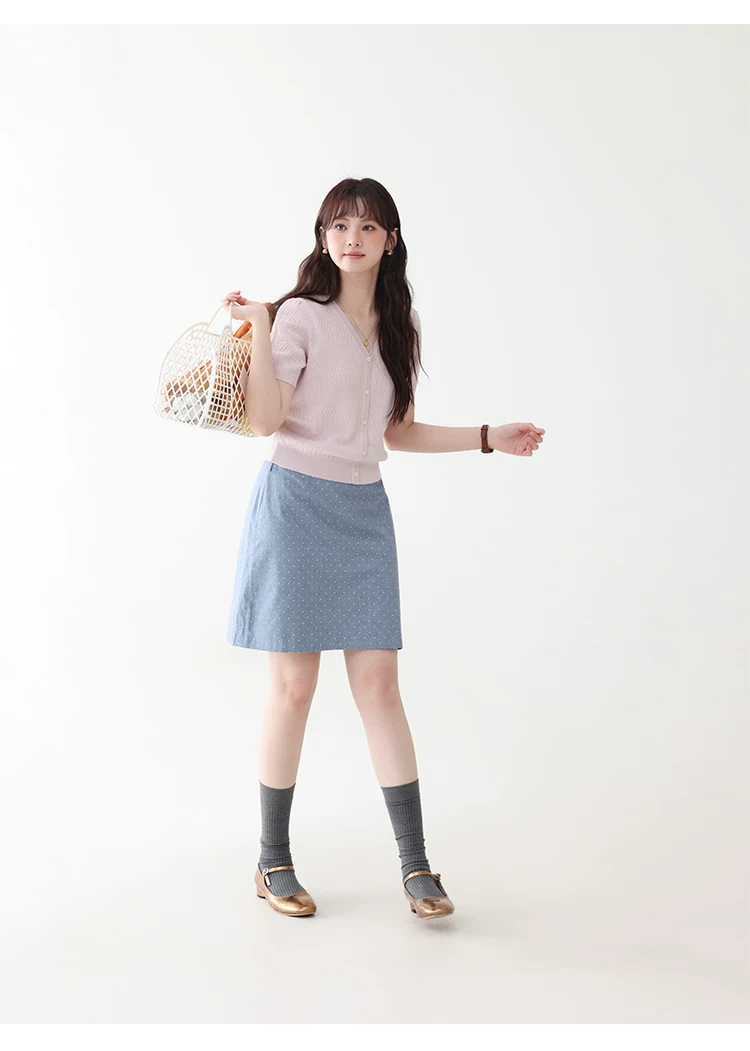 小眾藍色高腰波點a字半身裙女夏季新款顯瘦純棉短裙,小眾藍色高腰波點a字半身裙女夏季新款顯瘦純棉短裙,HBFS2024,小眾藍色高腰波點a字半身裙女夏季新款顯瘦純棉短裙,甜美波點,全棉面料