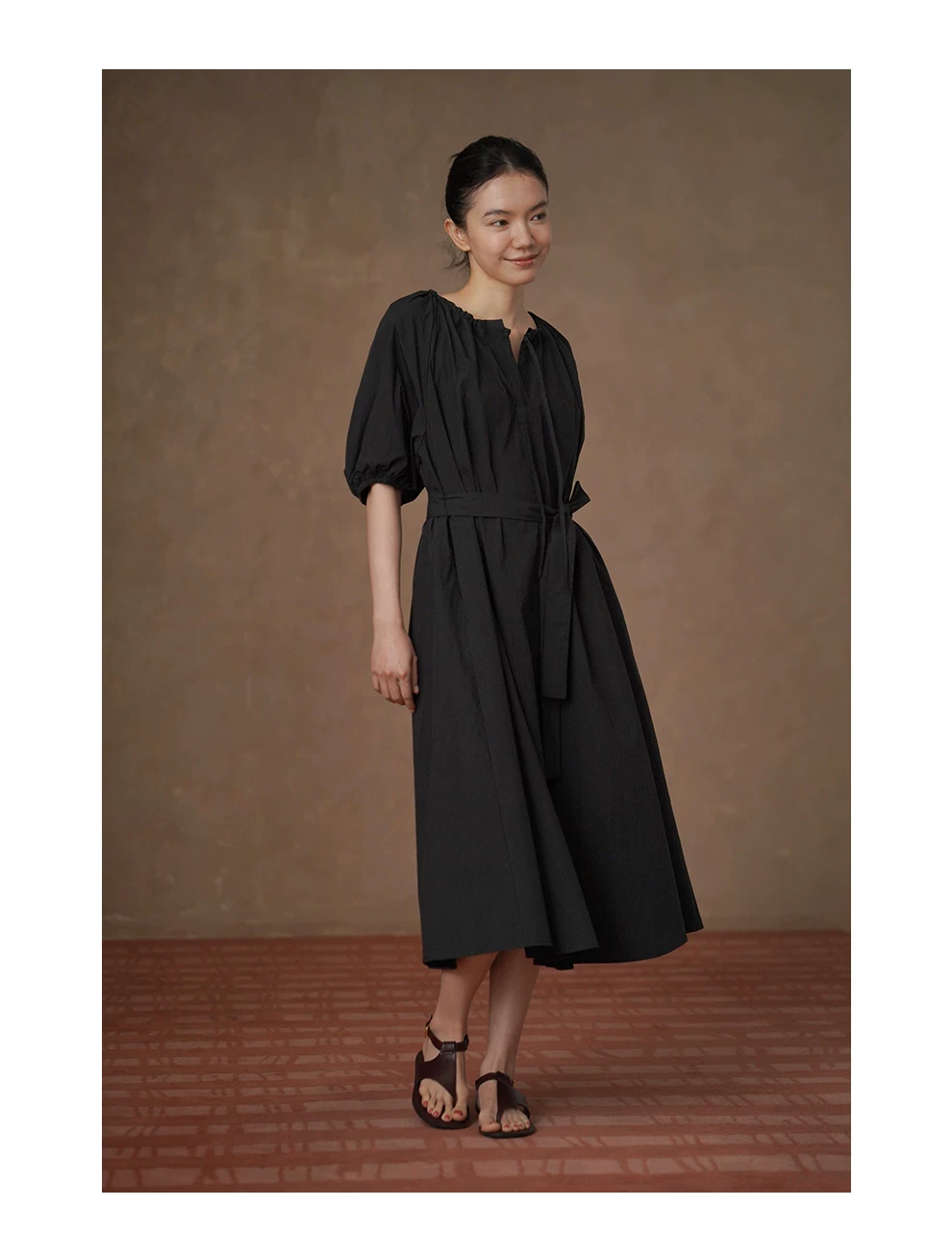 西西里公主寬鬆A擺ju遮肉繫帶V領腰帶休閒洋裝女,黑色洋裝,西西里公主寬鬆A擺ju遮肉繫帶V領腰帶休閒洋裝女,HBFS7083,西西里公主寬鬆A擺ju遮肉繫帶V領腰帶休閒洋裝女,日常休閒