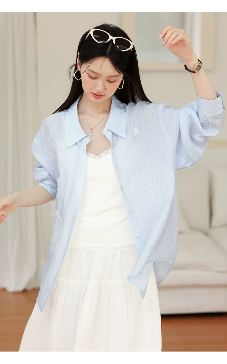 大尺碼胖胖襯衫外套女長袖薄款防曬衣女2026新款蕾絲花朵上衣,大尺碼胖胖襯衫外套女長袖薄款防曬衣女2026新款蕾絲花朵上衣,HBFS1199,大尺碼胖胖襯衫外套女長袖薄款防曬衣女2026新款蕾絲花朵上衣,花朵點綴,輕薄防曬