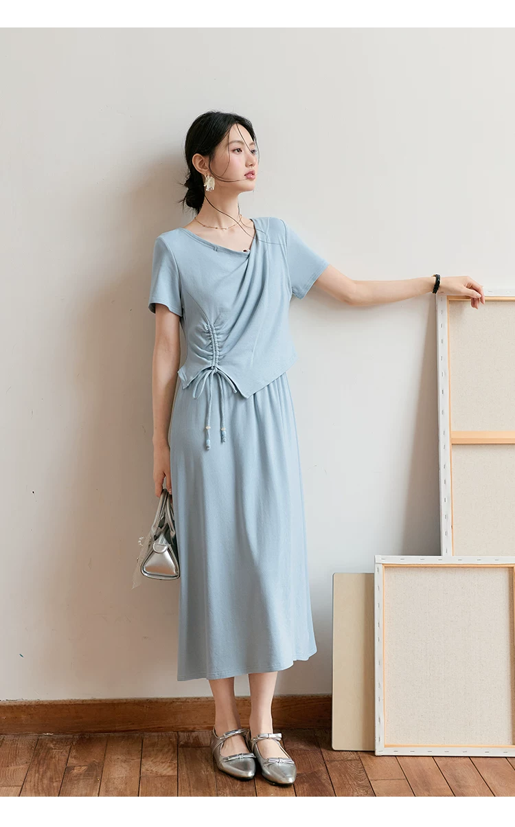 大尺碼假兩件短袖高知得體連身裙女2026新款夏季通勤穿搭裙子,大尺碼假兩件短袖高知得體連身裙女2026新款夏季通勤穿搭裙子,HBFS7113,大尺碼假兩件短袖高知得體連身裙女2026新款夏季通勤穿搭裙子,中大尺碼,兩件式套裝