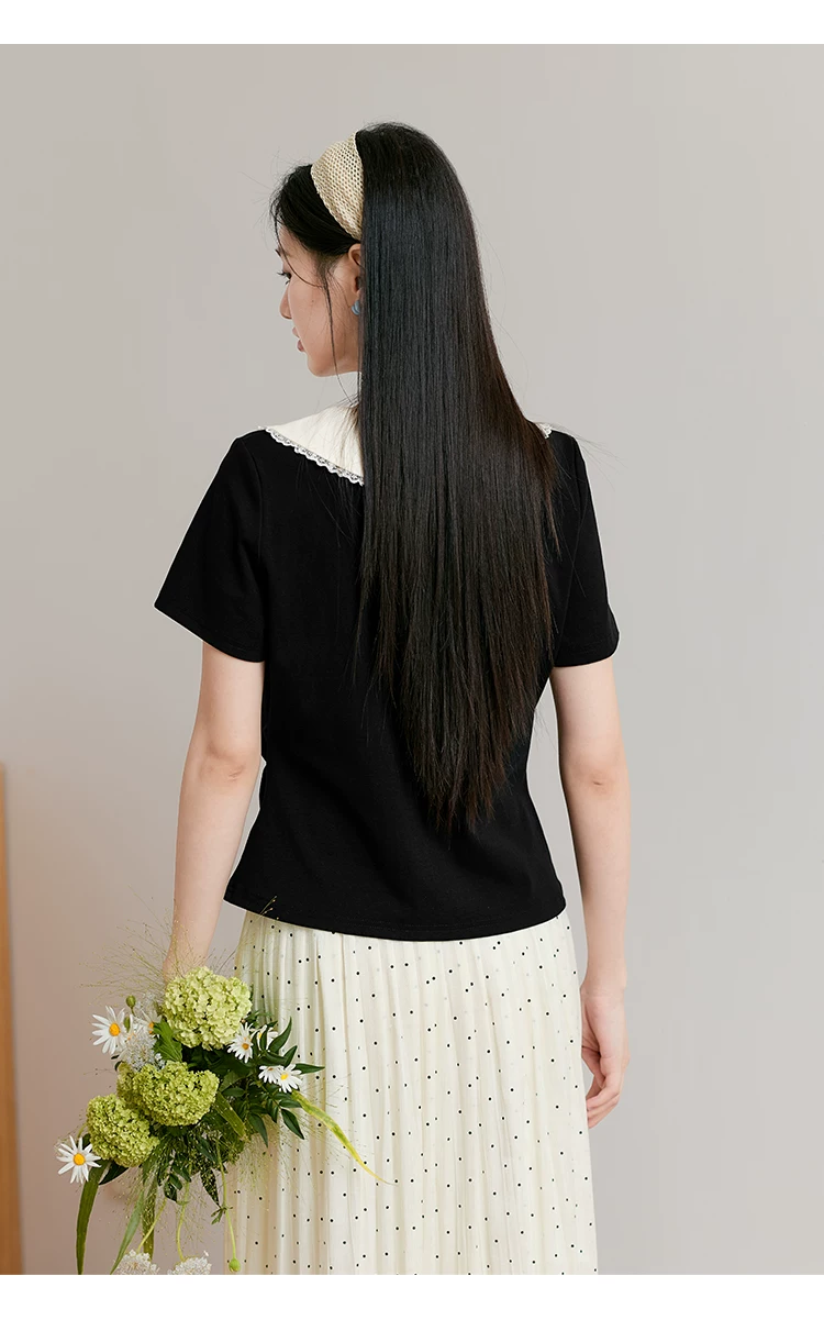 大尺碼女裝黑色短袖T恤女2026新款夏季減齡假兩件娃娃領上衣,大尺碼女裝黑色短袖T恤女2026新款夏季減齡假兩件娃娃領上衣,HBFS1216,大尺碼女裝黑色短袖T恤女2026新款夏季減齡假兩件娃娃領上衣,中大尺碼,假兩件式
