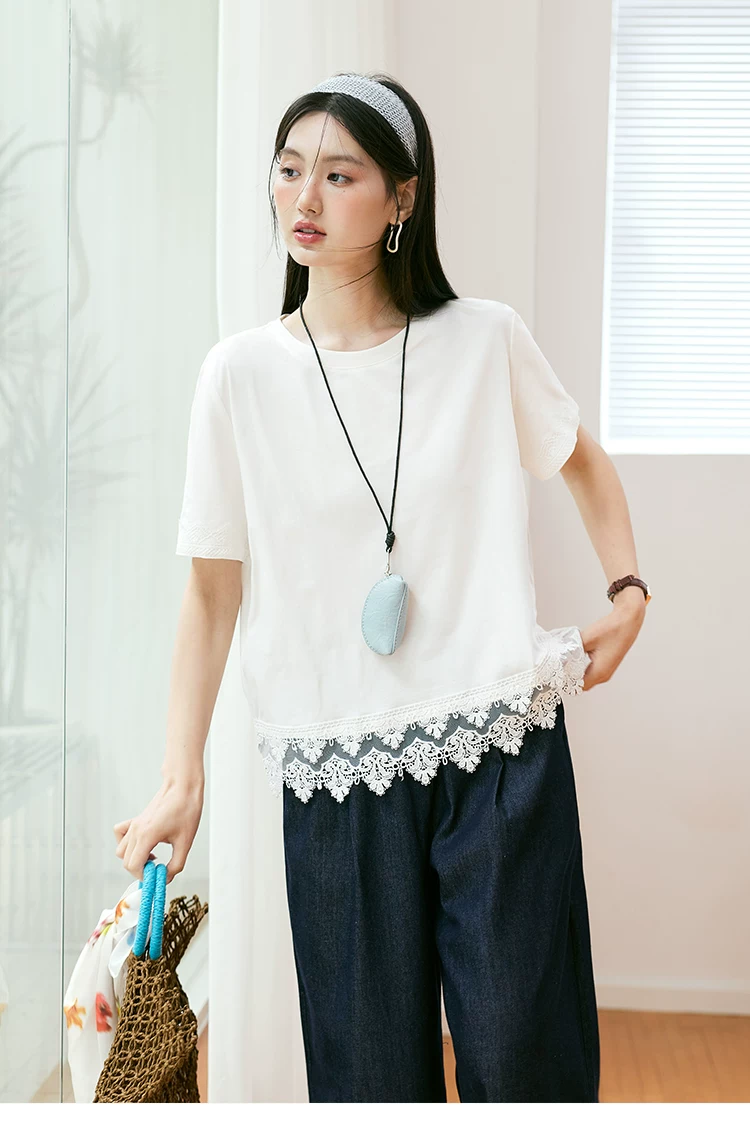 大尺碼女裝胖mm白色短袖T恤女2026新款夏季穿搭蕾絲蕾絲上衣,大尺碼女裝胖mm白色短袖T恤女2026新款夏季穿搭蕾絲蕾絲上衣,HBFS1224,大尺碼女裝胖mm白色短袖T恤女2026新款夏季穿搭蕾絲蕾絲上衣,中大尺碼,蕾絲拼接
