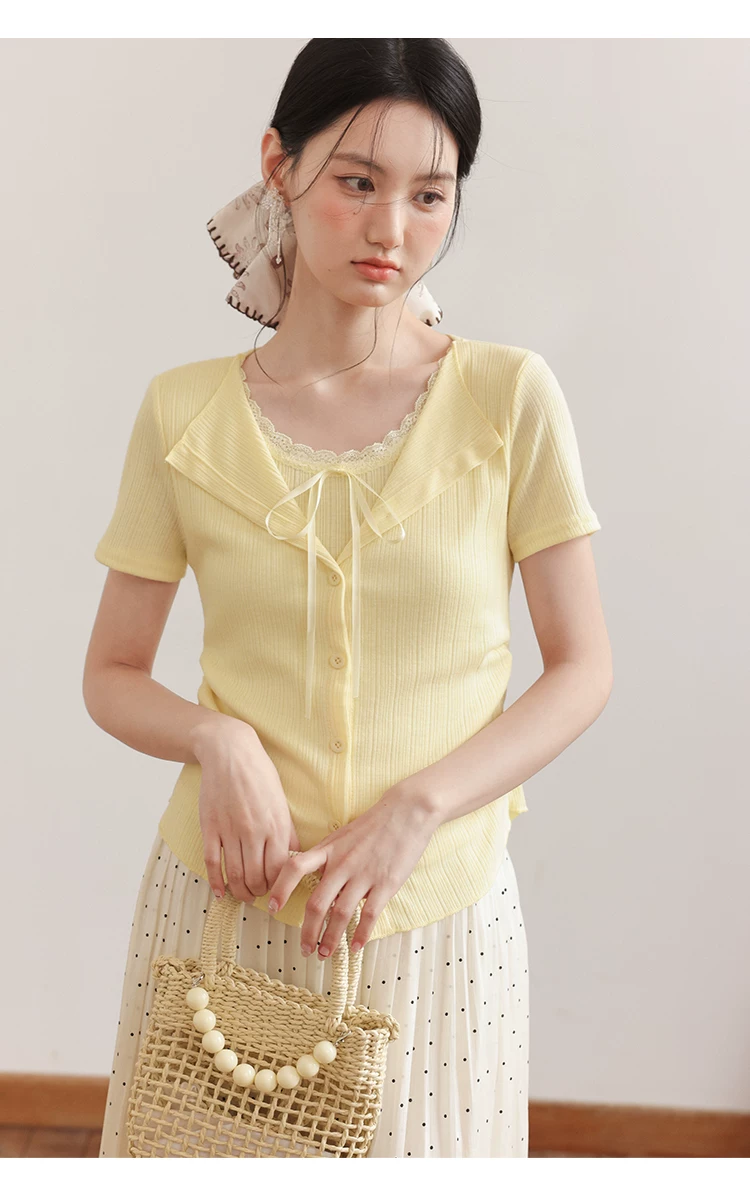 大尺碼女裝假兩件短袖黃色T恤女2026新款夏季多巴胺漂亮上衣,大尺碼女裝假兩件短袖黃色T恤女2026新款夏季多巴胺漂亮上衣,HBFS1249,大尺碼女裝假兩件短袖黃色T恤女2026新款夏季多巴胺漂亮上衣,中大尺碼,假兩件式