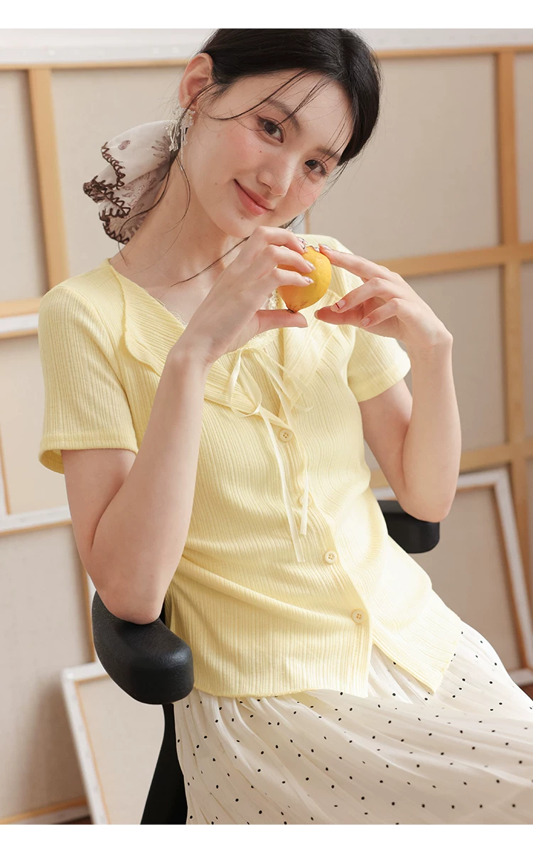 大尺碼女裝假兩件短袖黃色T恤女2026新款夏季多巴胺漂亮上衣,大尺碼女裝假兩件短袖黃色T恤女2026新款夏季多巴胺漂亮上衣,HBFS1249,大尺碼女裝假兩件短袖黃色T恤女2026新款夏季多巴胺漂亮上衣,中大尺碼,假兩件式