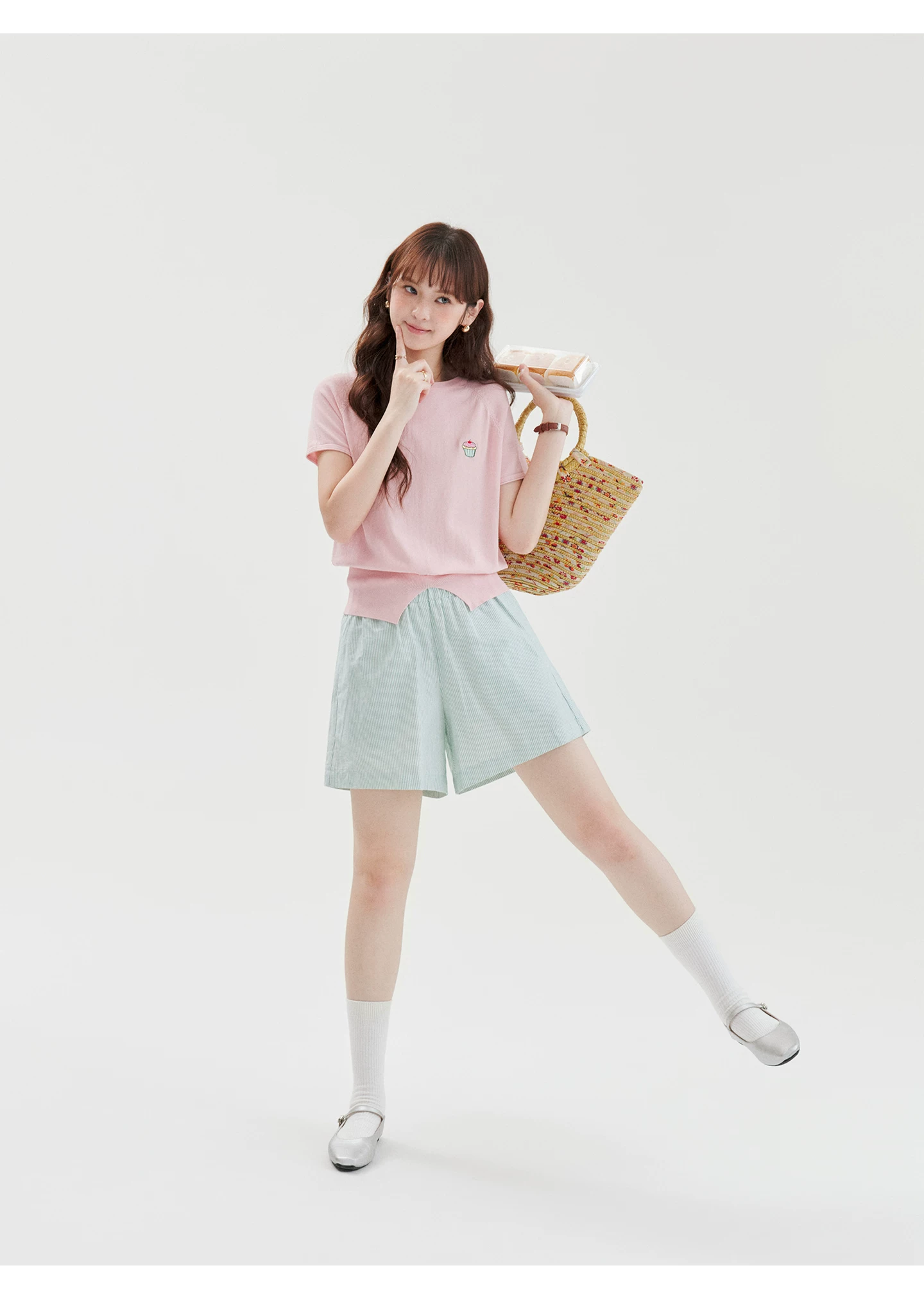 減齡綠條紋假兩件純棉休閒褲女夏季新款寬腿短褲,減齡綠條紋假兩件純棉休閒褲女夏季新款寬腿短褲,HBFS3071,減齡綠條紋假兩件純棉休閒褲女夏季新款寬腿短褲,蕾絲拼接,全棉面料