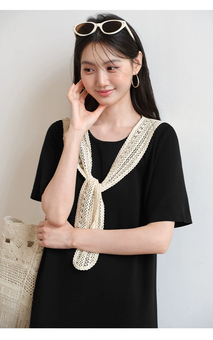 大尺碼胖mm黑色短袖綁帶披肩洋裝女2026新款夏季巨好看裙子,大尺碼胖mm黑色短袖綁帶披肩洋裝女2026新款夏季巨好看裙子,HBFS7161,大尺碼胖mm黑色短袖綁帶披肩洋裝女2026新款夏季巨好看裙子,中大尺碼,披肩設計