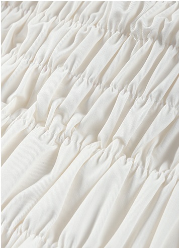 少女心事減齡重工打攬設計內搭吊帶百搭連身裙洋裝,長洋裝,輕奢,百搭,白色,法式甜美