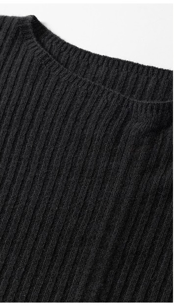 天鵝湖針織100%敲細棉羊毛V領顯瘦抽繩小眾毛衣上衣