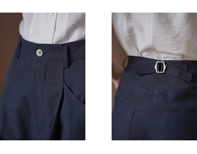 都會通勤女小眾設計長褲顯瘦高腰雙分割寬鬆紗卡寬腿褲,都會通勤女小眾設計長褲顯瘦高腰雙分割寬鬆紗卡寬腿褲,HBES3097,都會通勤女小眾設計長褲顯瘦高腰雙分割寬鬆紗卡寬腿褲,高腰壓摺,天絲混紡