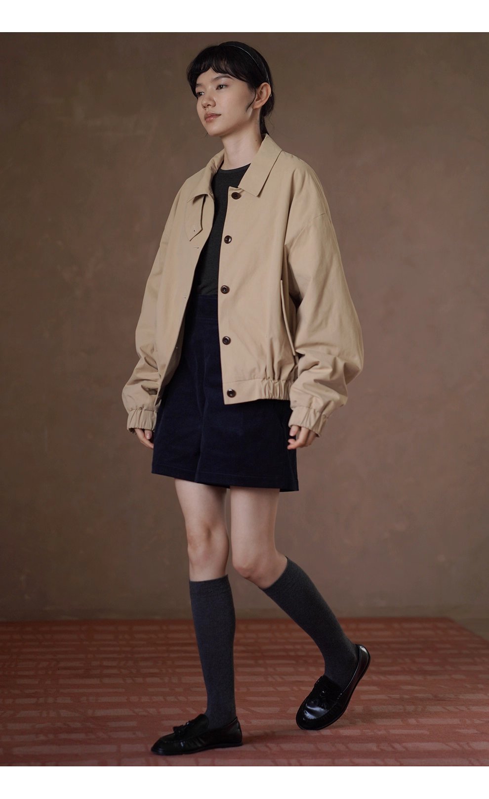 復古韓妹夾克挺括100棉輪廓寬鬆顯瘦夾棉顯瘦休閒外套女,復古韓妹夾克挺括100棉輪廓寬鬆顯瘦夾棉顯瘦休閒外套女,HBEW5080,復古韓妹夾克挺括100棉輪廓寬鬆顯瘦夾棉顯瘦休閒外套女,復古夾克,全棉面料