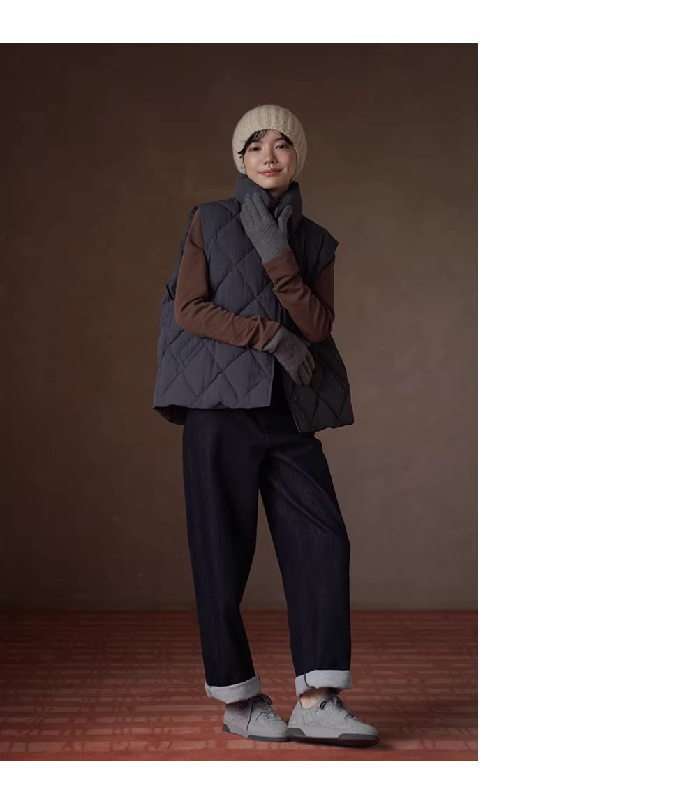 出色疊穿做舊復古菱格絎縫夾棉保暖翻領寬鬆休閒馬甲女,出色疊穿做舊復古菱格絎縫夾棉保暖翻領寬鬆休閒馬甲女,HBEW5099,出色疊穿做舊復古菱格絎縫夾棉保暖翻領寬鬆休閒馬甲女,翻領排扣,菱格車線