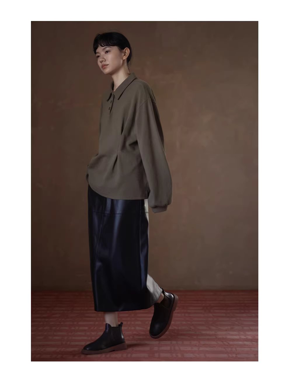 冬日搭配硬通貨質感皮裙高腰直筒顯瘦分割通勤半身裙女,冬日搭配硬通貨質感皮裙高腰直筒顯瘦分割通勤半身裙女,HBEW2027,冬日搭配硬通貨質感皮裙高腰直筒顯瘦分割通勤半身裙女,直筒H型,啞光皮革