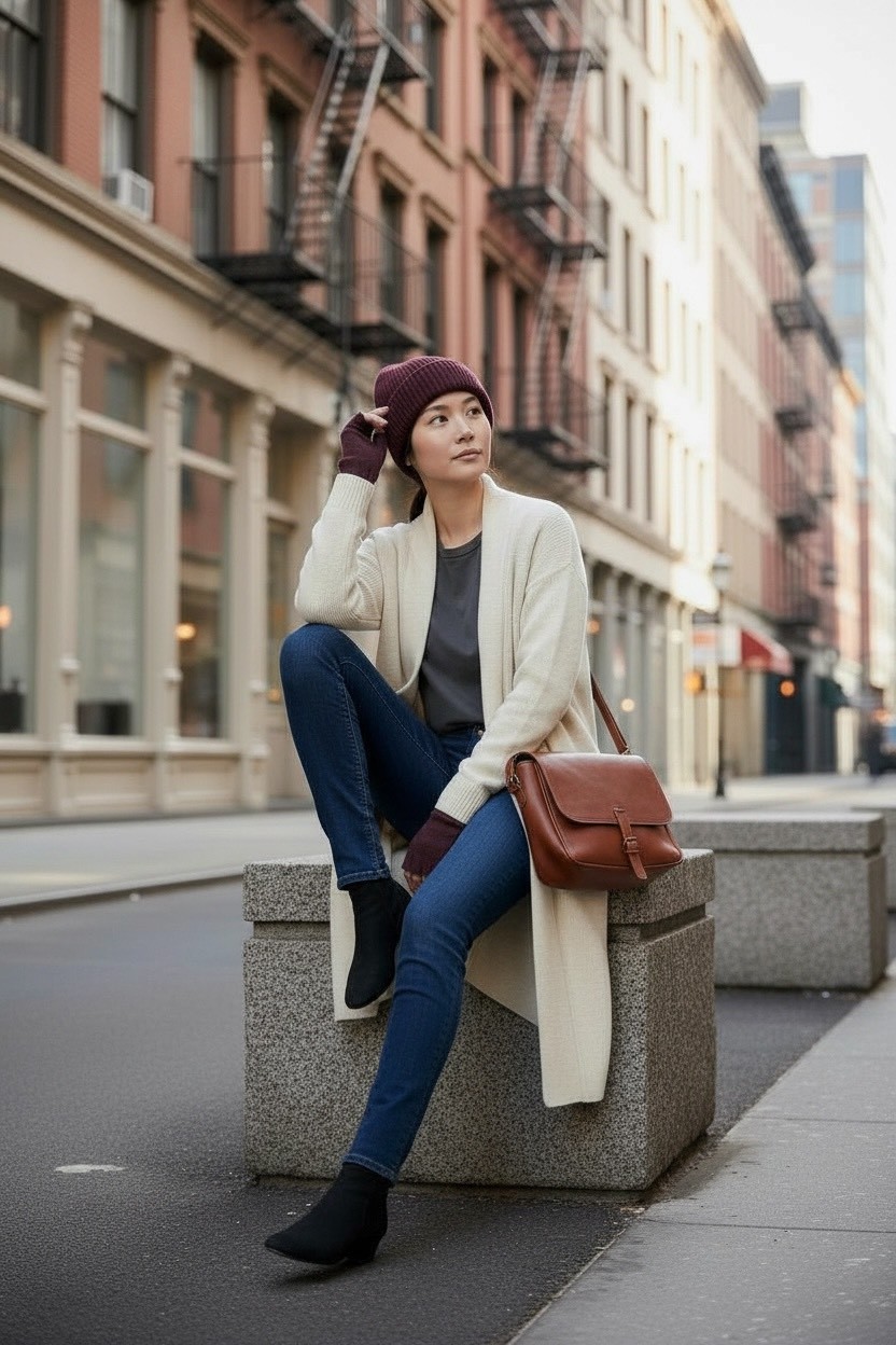 寬鬆慵懶風中長款過膝針織開襟衫,寬鬆慵懶風中長款過膝針織開襟衫,5W165002,寬鬆慵懶風中長款過膝針織開襟衫,簡約質感,直筒H型