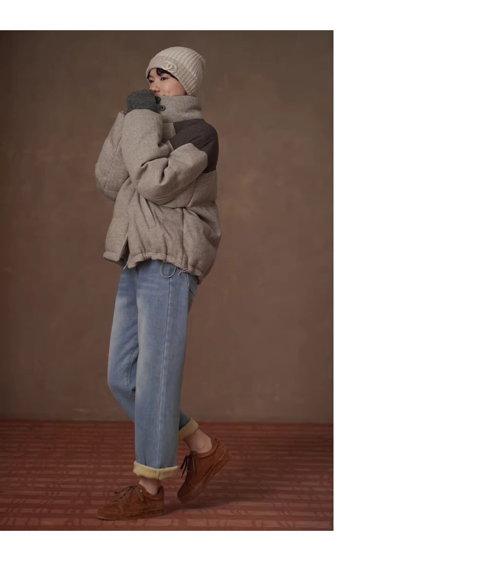 保命牛仔褲高品質水洗牛仔銀狐絨加絨高腰小腳直筒長褲,保命牛仔褲高品質水洗牛仔銀狐絨加絨高腰小腳直筒長褲,HBEW3043,保命牛仔褲高品質水洗牛仔銀狐絨加絨高腰小腳直筒長褲,復古水洗,加絨蓄熱