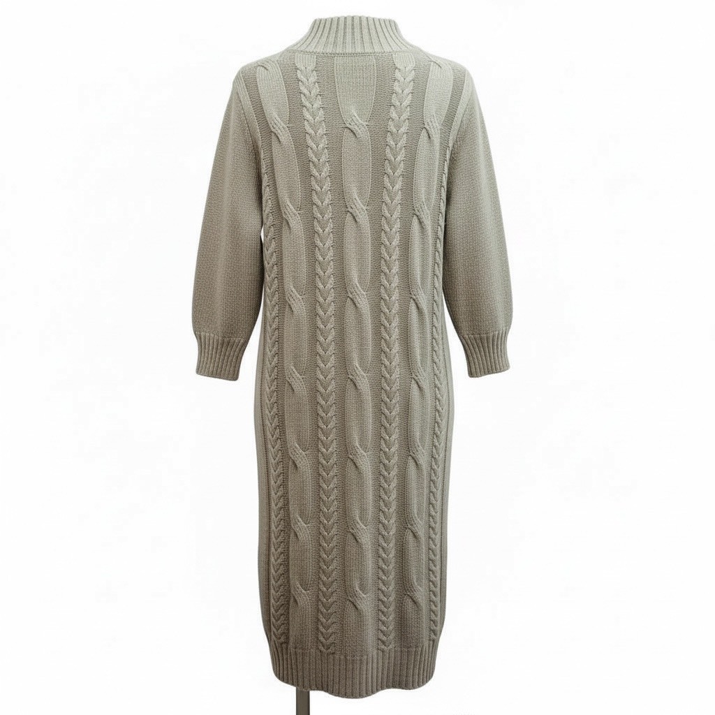 配大衣毛衣裙半高領長袖內搭中長款打底過膝針織連身裙,配大衣毛衣裙半高領長袖內搭中長款打底過膝針織連身裙,5W167001,配大衣毛衣裙半高領長袖內搭中長款打底過膝針織連身裙,簡約質感,半高領子