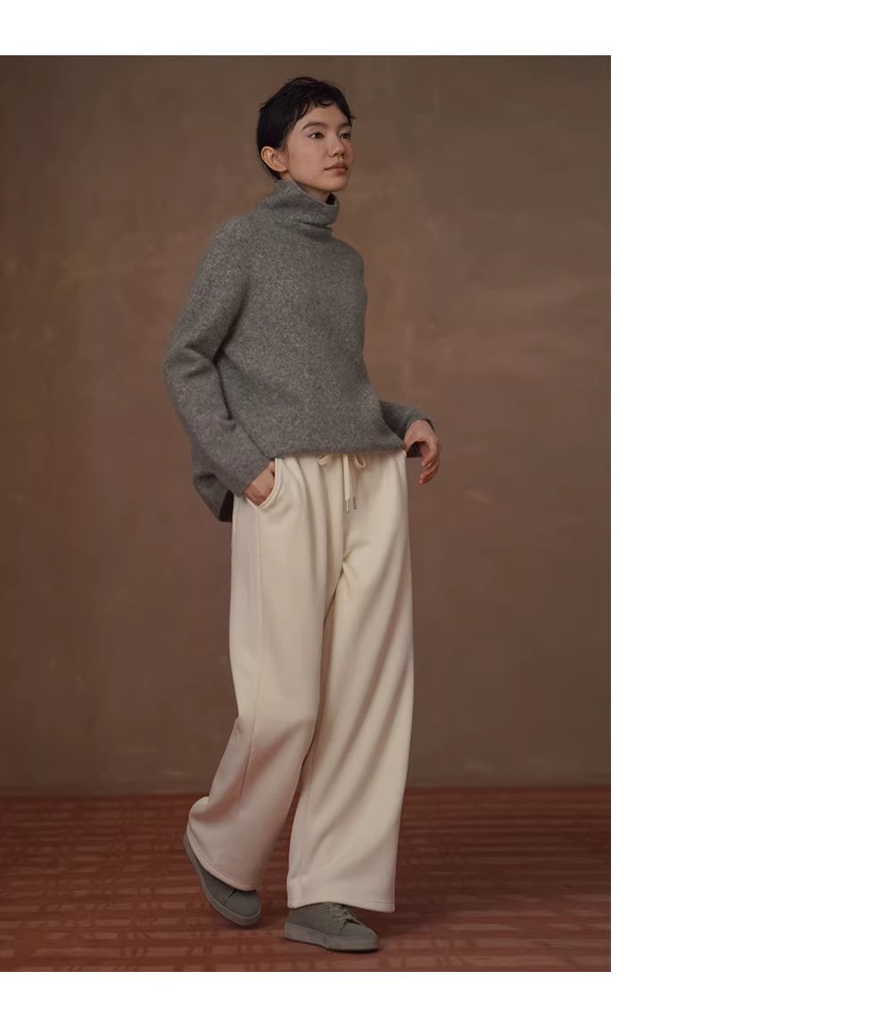 降溫警告加厚保暖雪花絨寬鬆直筒高腰顯瘦慵懶休閒長褲,降溫警告加厚保暖雪花絨寬鬆直筒高腰顯瘦慵懶休閒長褲,HBEW3050,降溫警告加厚保暖雪花絨寬鬆直筒高腰顯瘦慵懶休閒長褲,直筒闊腿,加絨蓄熱