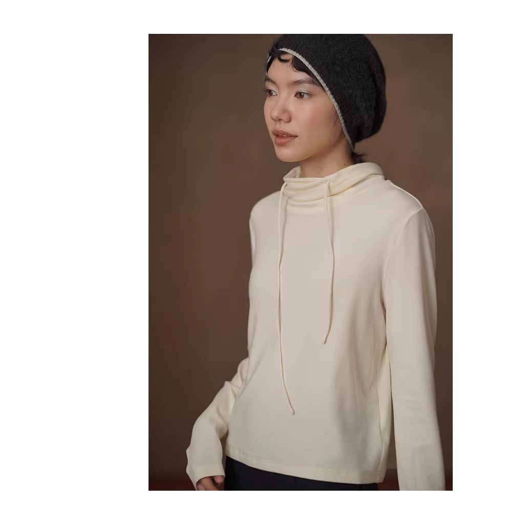 冬日衣櫥高舒基礎疊穿內搭高彈合身堆堆領顯瘦保暖上衣,冬日衣櫥高舒基礎疊穿內搭高彈合身堆堆領顯瘦保暖上衣,HBEW1173,冬日衣櫥高舒基礎疊穿內搭高彈合身堆堆領顯瘦保暖上衣,連帽抽繩,親膚柔軟