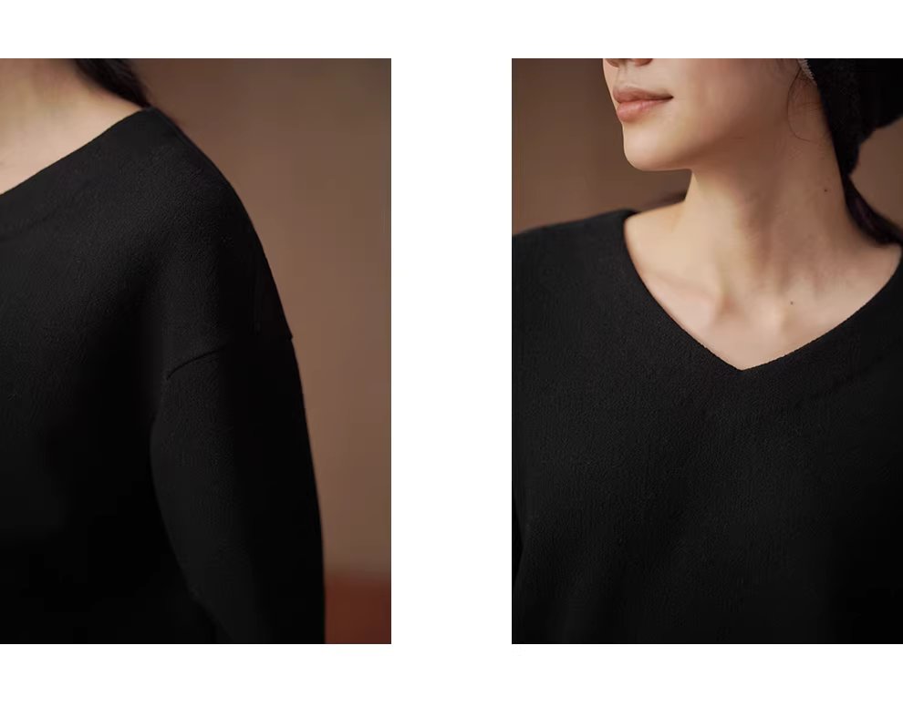 長期主義基本款內搭含羊毛軟糯V領寬鬆衛衣休閒顯瘦上衣,長期主義基本款內搭含羊毛軟糯V領寬鬆衛衣休閒顯瘦上衣,HBEW1175,長期主義基本款內搭含羊毛軟糯V領寬鬆衛衣休閒顯瘦上衣,V領造型,羊毛混紡