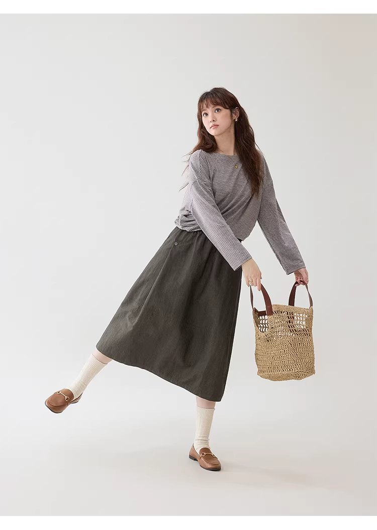 不規則蝙蝠袖暗條紋T恤女春季新款寬鬆小眾上衣,不規則蝙蝠袖暗條紋T恤女春季新款寬鬆小眾上衣,HBFS1005,不規則蝙蝠袖暗條紋T恤女春季新款寬鬆小眾上衣,蝙蝠袖型,天絲混紡