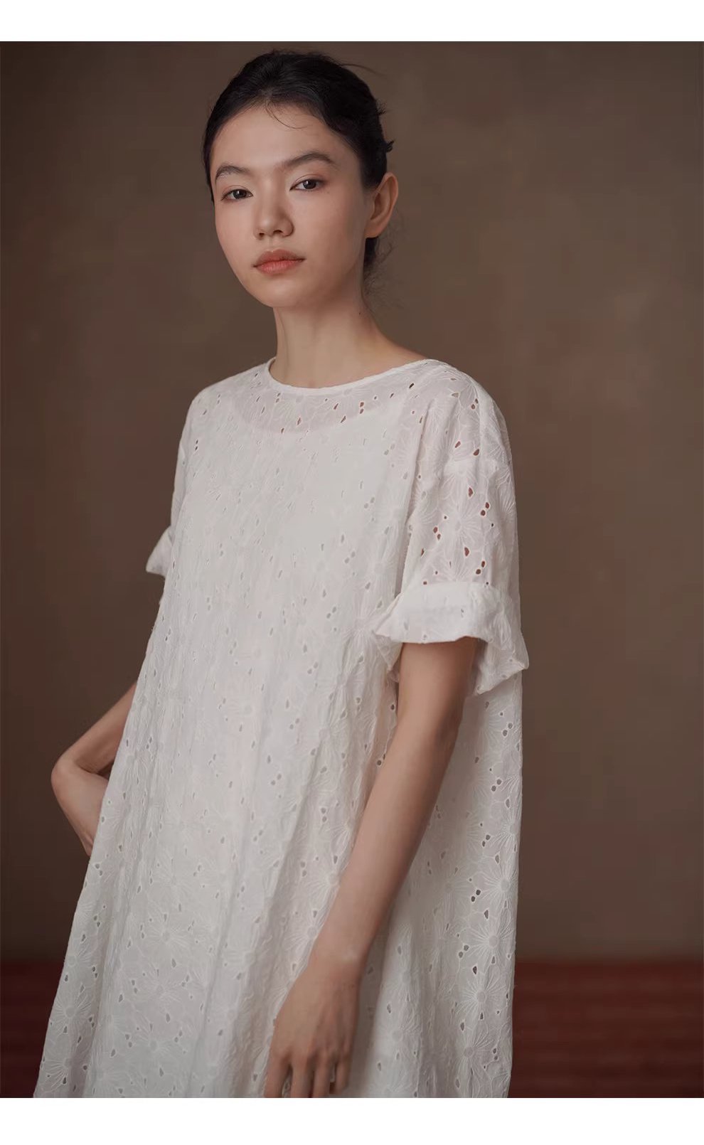 浪漫花園匠心之作100棉立體繡花A字顯瘦泡泡袖洋裝女,浪漫花園匠心之作100棉立體繡花A字顯瘦泡泡袖洋裝女,HBFS7007,浪漫花園匠心之作100棉立體繡花A字顯瘦泡泡袖洋裝女,吸濕排汗,版型修飾