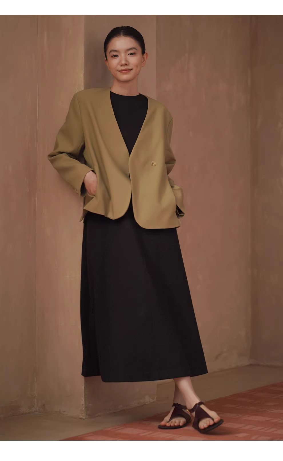 搖曳步履優雅A字顯瘦廓形圓領背心長款通勤垂感洋裝,搖曳步履優雅A字顯瘦廓形圓領背心長款通勤垂感洋裝,HBFS7009,搖曳步履優雅A字顯瘦廓形圓領背心長款通勤垂感洋裝,親膚舒適,簡約剪裁