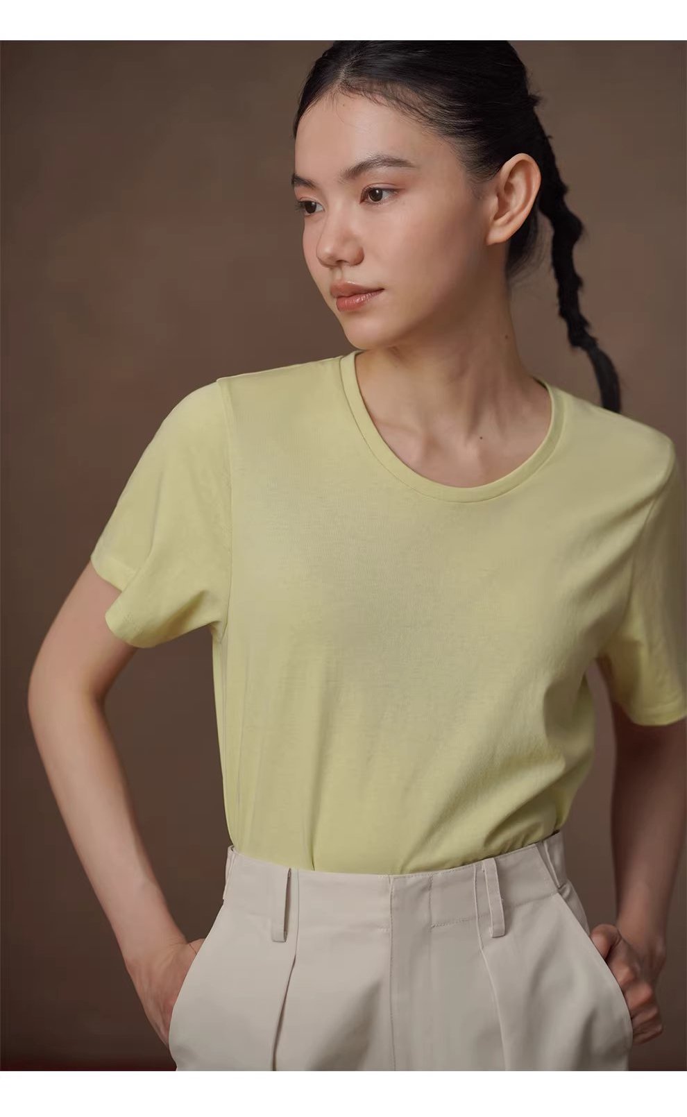 溫潤嫩綠顯白點亮系T恤柔軟透氣圓領寬鬆顯瘦短袖上衣,溫潤嫩綠顯白點亮系T恤柔軟透氣圓領寬鬆顯瘦短袖上衣,HBFS1018,溫潤嫩綠顯白點亮系T恤柔軟透氣圓領寬鬆顯瘦短袖上衣,耐洗不易皺,修身不緊繃