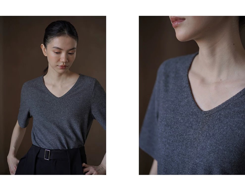 軟糯雲感T恤微寬鬆彈性V領基礎款不挑人百搭短袖上衣女,軟糯雲感T恤微寬鬆彈性V領基礎款不挑人百搭短袖上衣女,HBFS1027,軟糯雲感T恤微寬鬆彈性V領基礎款不挑人百搭短袖上衣女,貼身不悶,耐穿抗皺