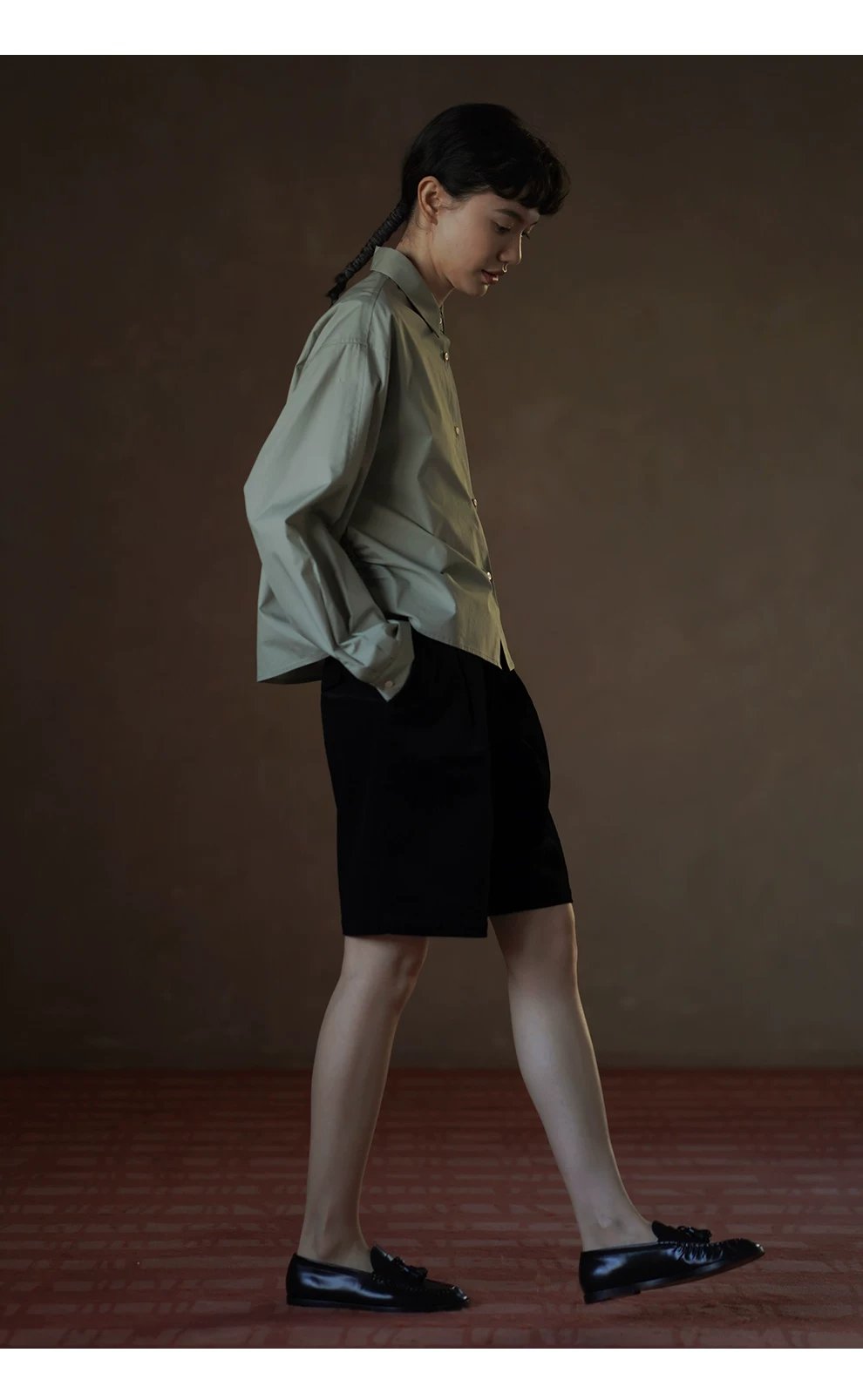 柔軟水洗100棉簡約寬鬆顯瘦抽褶收腰設計翻領通勤襯衫女,柔軟水洗100棉簡約寬鬆顯瘦抽褶收腰設計翻領通勤襯衫女,HBFS1032,柔軟水洗100棉簡約寬鬆顯瘦抽褶收腰設計翻領通勤襯衫女,透氣柔軟,抽褶立體