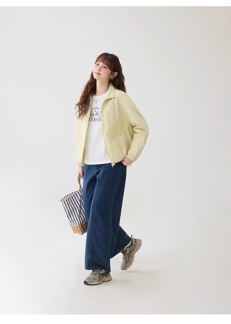 韓系藍色中高腰直筒牛仔褲女26春季新款百搭寬褲,韓系藍色中高腰直筒牛仔褲女26春季新款百搭寬褲,HBFS3009,韓系藍色中高腰直筒牛仔褲女26春季新款百搭寬褲,高腰直筒,丹寧面料