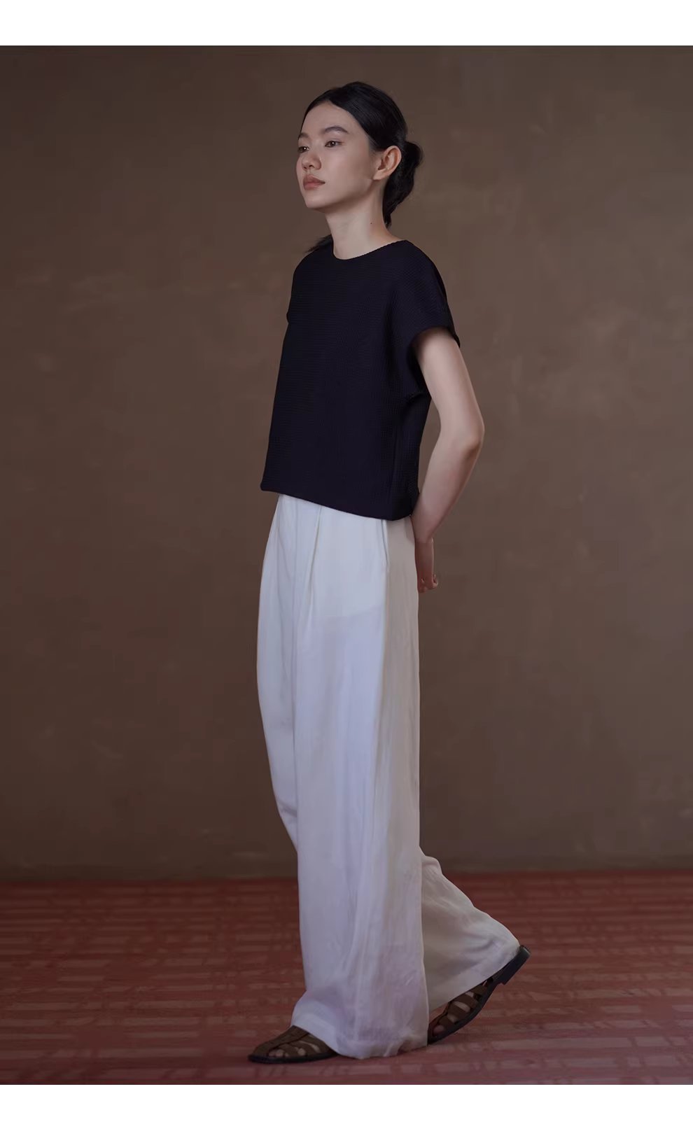 極簡的舒適感華夫格肌理連肩袖設計寬鬆挺括顯瘦通勤T恤,極簡的舒適感華夫格肌理連肩袖設計寬鬆挺括顯瘦通勤T恤,HBFS1069,極簡的舒適感華夫格肌理連肩袖設計寬鬆挺括顯瘦通勤T恤,舒適華夫格,連肩設計