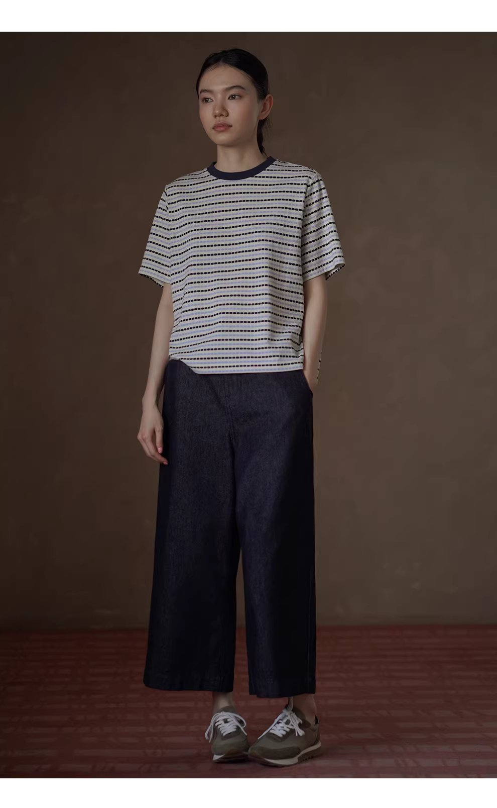 品質高棉丹寧直筒褲型修飾腿型寬鬆高腰顯瘦八分牛仔褲,品質高棉丹寧直筒褲型修飾腿型寬鬆高腰顯瘦八分牛仔褲,HBFS3021,品質高棉丹寧直筒褲型修飾腿型寬鬆高腰顯瘦八分牛仔褲,親膚透氣,直筒修飾