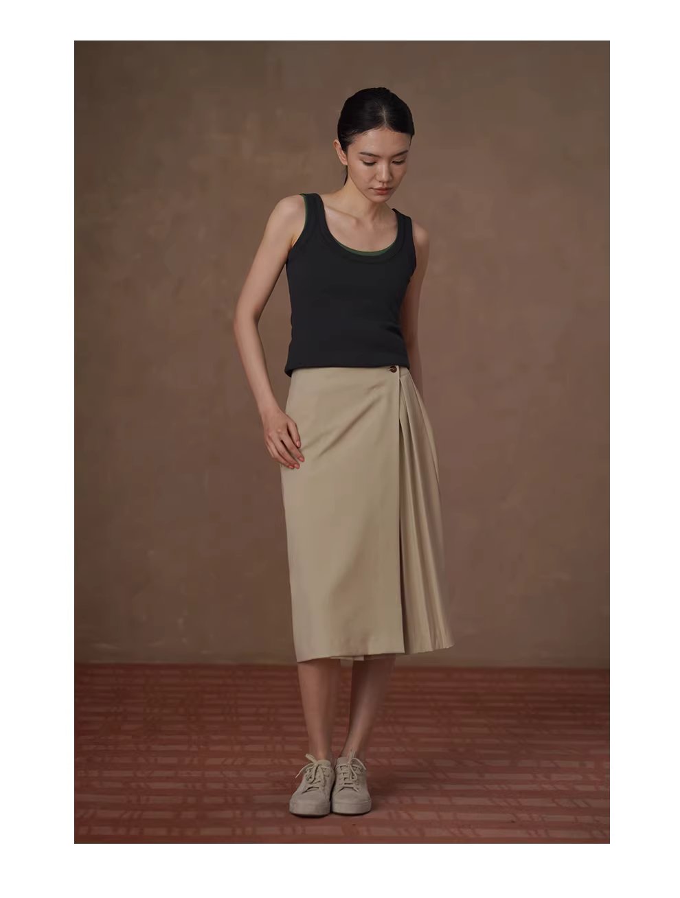 姐法式通勤一片圍裹式寬鬆直筒高腰不對稱壓褶顯瘦半身裙,姐法式通勤一片圍裹式寬鬆直筒高腰不對稱壓褶顯瘦半身裙,HBFS2018,姐法式通勤一片圍裹式寬鬆直筒高腰不對稱壓褶顯瘦半身裙,透氣舒適,版型顯瘦