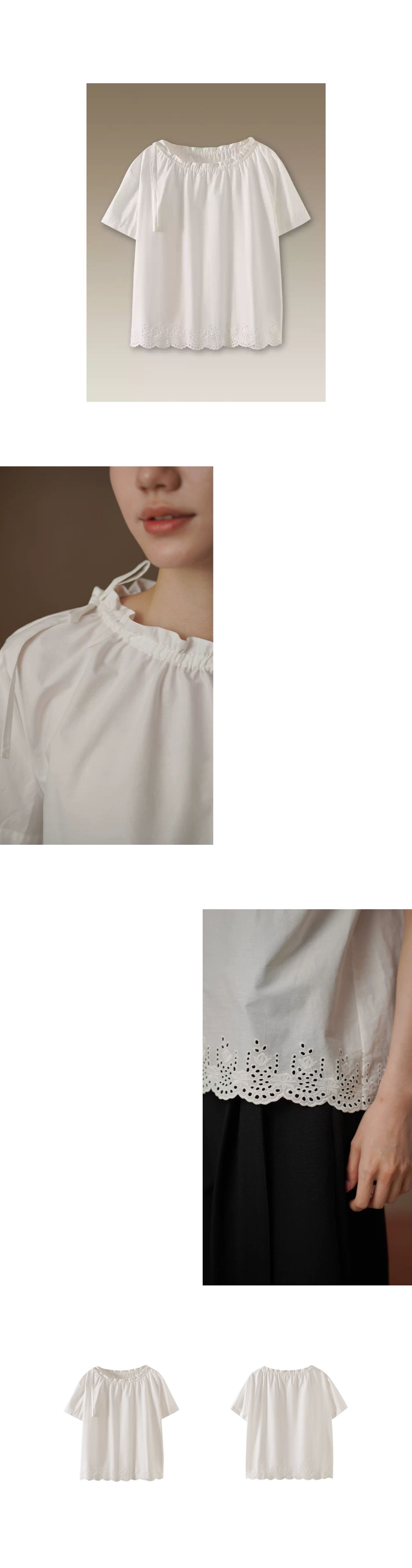 訂製法式刺繡下擺100棉抽繩繫帶領口多穿寬鬆短袖襯衫女,訂製法式刺繡下擺100棉抽繩繫帶領口多穿寬鬆短袖襯衫女,HBFS1096,訂製法式刺繡下擺100棉抽繩繫帶領口多穿寬鬆短袖襯衫女,純棉舒適,法式慵懶