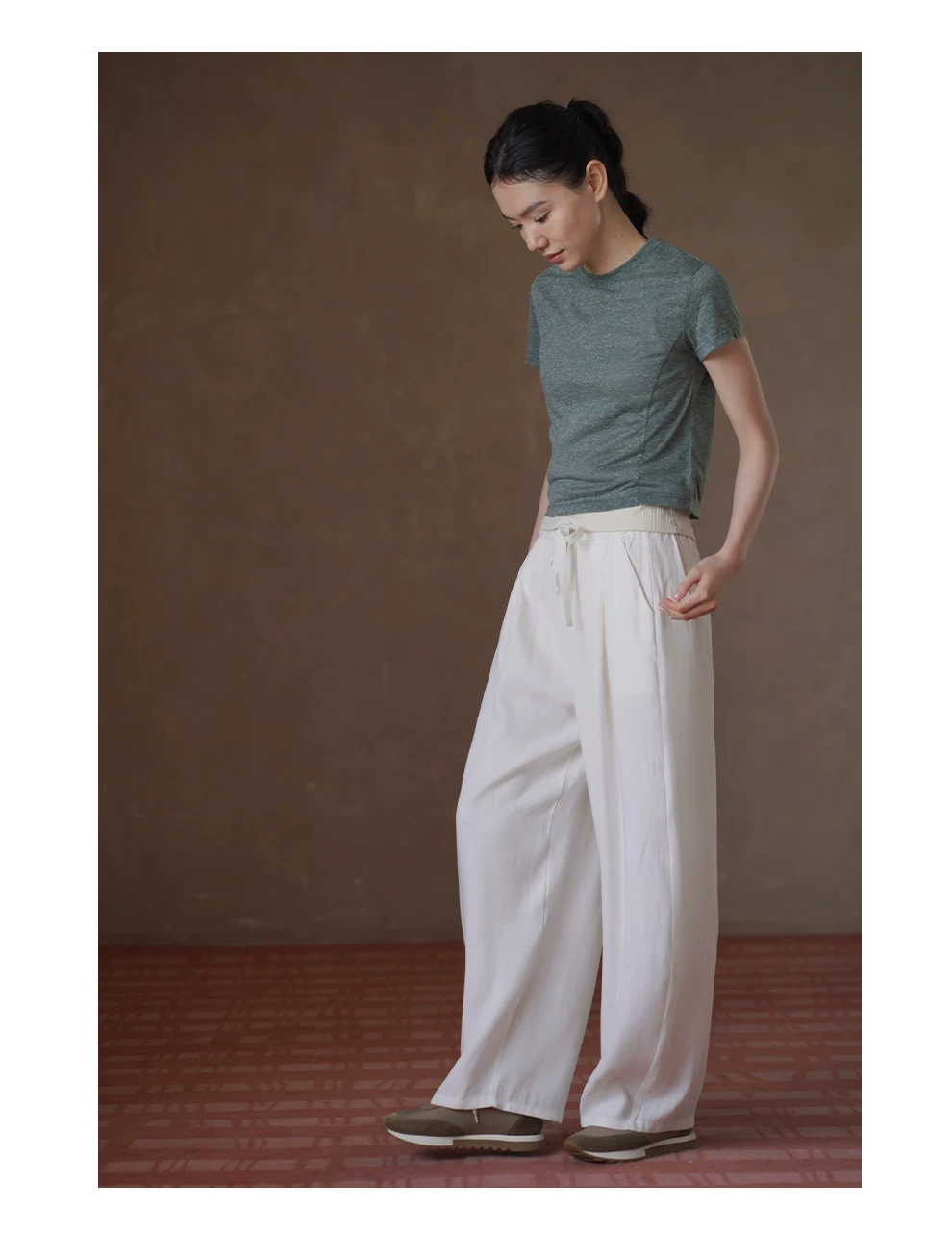 夏日無負擔天然肌理感透氣涼爽亞麻寬鬆高腰顯瘦長褲女,夏日無負擔天然肌理感透氣涼爽亞麻寬鬆高腰顯瘦長褲女,HBFS3035,夏日無負擔天然肌理感透氣涼爽亞麻寬鬆高腰顯瘦長褲女,闊腿藏肉,透氣性佳
