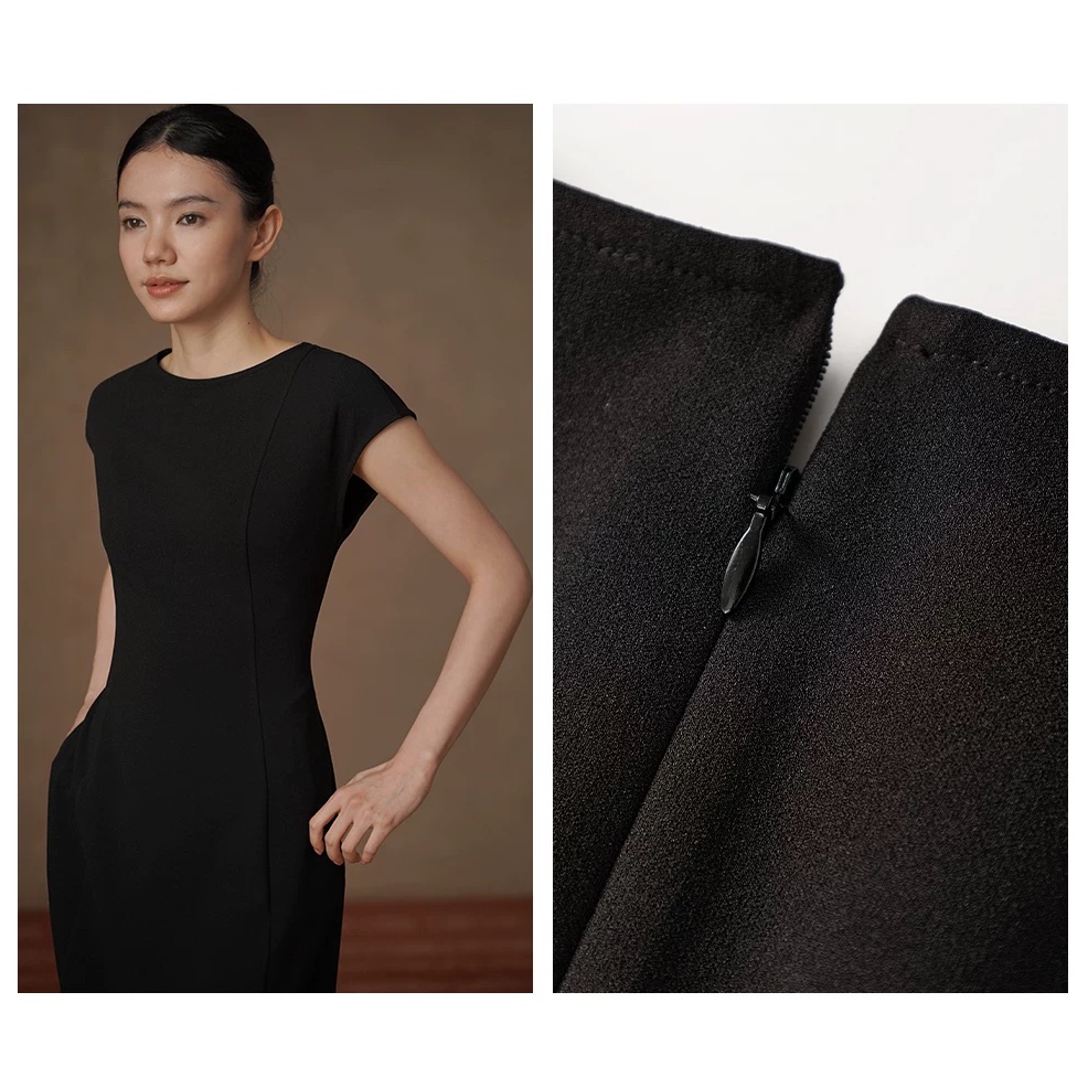 高定級小黑裙合身剪裁收腰顯瘦小飛袖通勤西裝洋裝女,高定級小黑裙合身剪裁收腰顯瘦小飛袖通勤西裝洋裝女,HBFS7110,高定級小黑裙合身剪裁收腰顯瘦小飛袖通勤西裝洋裝女,收腰顯瘦,合身飛袖