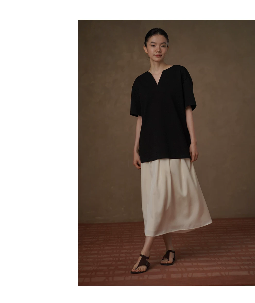 柔焦夏日半身裙高腰A字垂感顯瘦通勤醋酸混紡壓褶裙女,柔焦夏日半身裙高腰A字垂感顯瘦通勤醋酸混紡壓褶裙女,HBFS7111,柔焦夏日半身裙高腰A字垂感顯瘦通勤醋酸混紡壓褶裙女,壓褶設計,A字修身