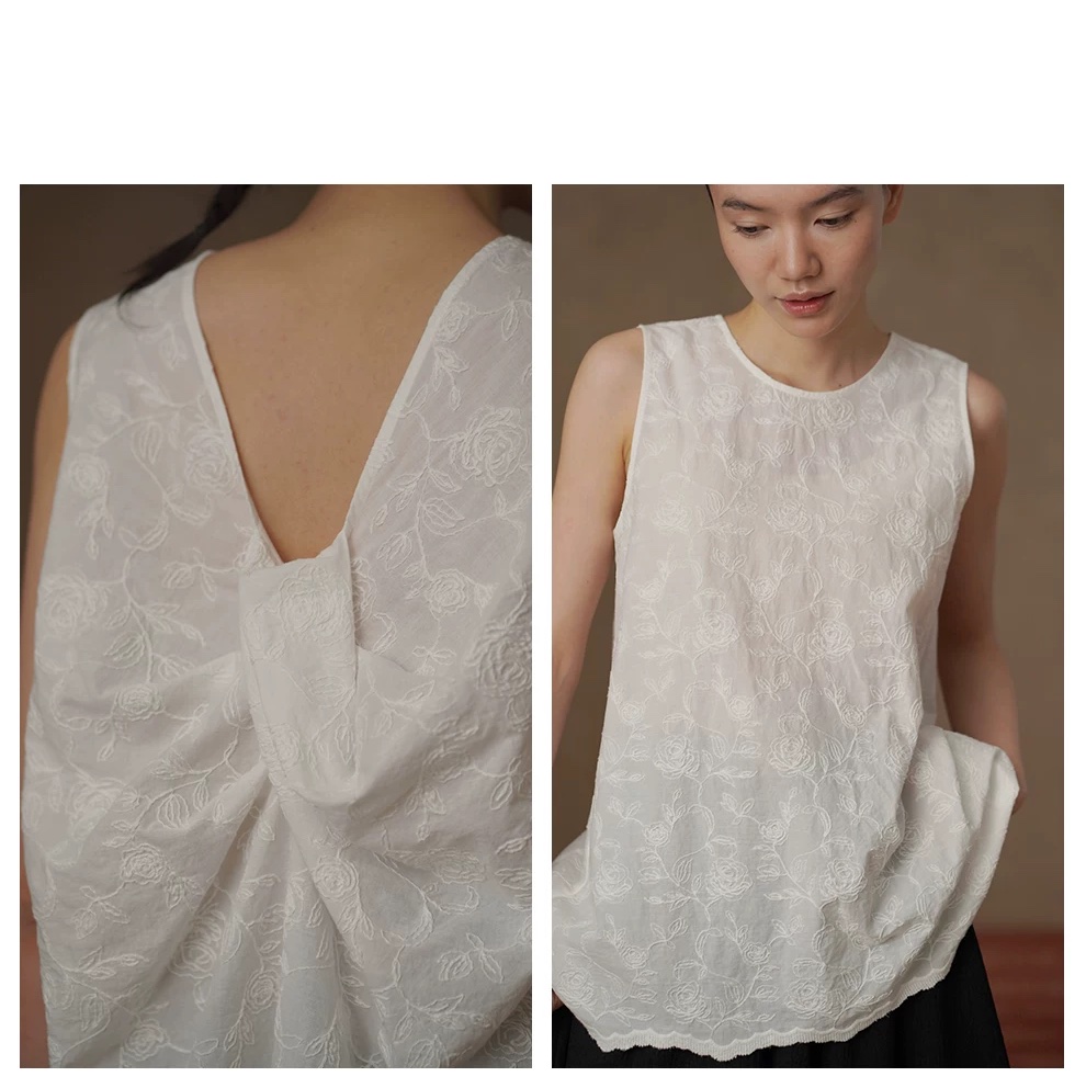 重工立體浮雕刺繡100棉親膚寬鬆圓領A字顯瘦氣質背心女,重工立體浮雕刺繡100棉親膚寬鬆圓領A字顯瘦氣質背心女,HBFS1196,重工立體浮雕刺繡100棉親膚寬鬆圓領A字顯瘦氣質背心女,浮雕刺繡,顯瘦氣質