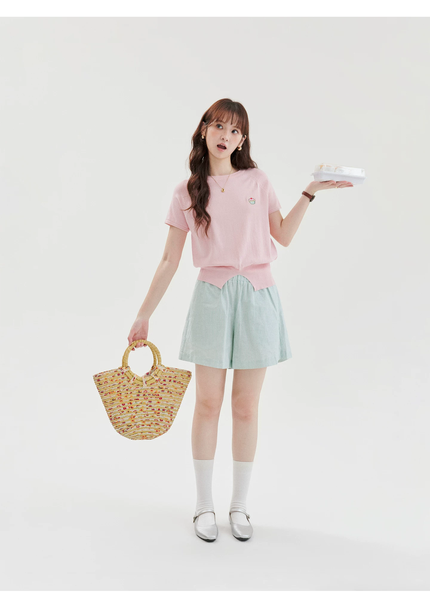減齡綠條紋假兩件純棉休閒褲女夏季新款寬腿短褲,減齡綠條紋假兩件純棉休閒褲女夏季新款寬腿短褲,HBFS3071,減齡綠條紋假兩件純棉休閒褲女夏季新款寬腿短褲,蕾絲拼接,全棉面料