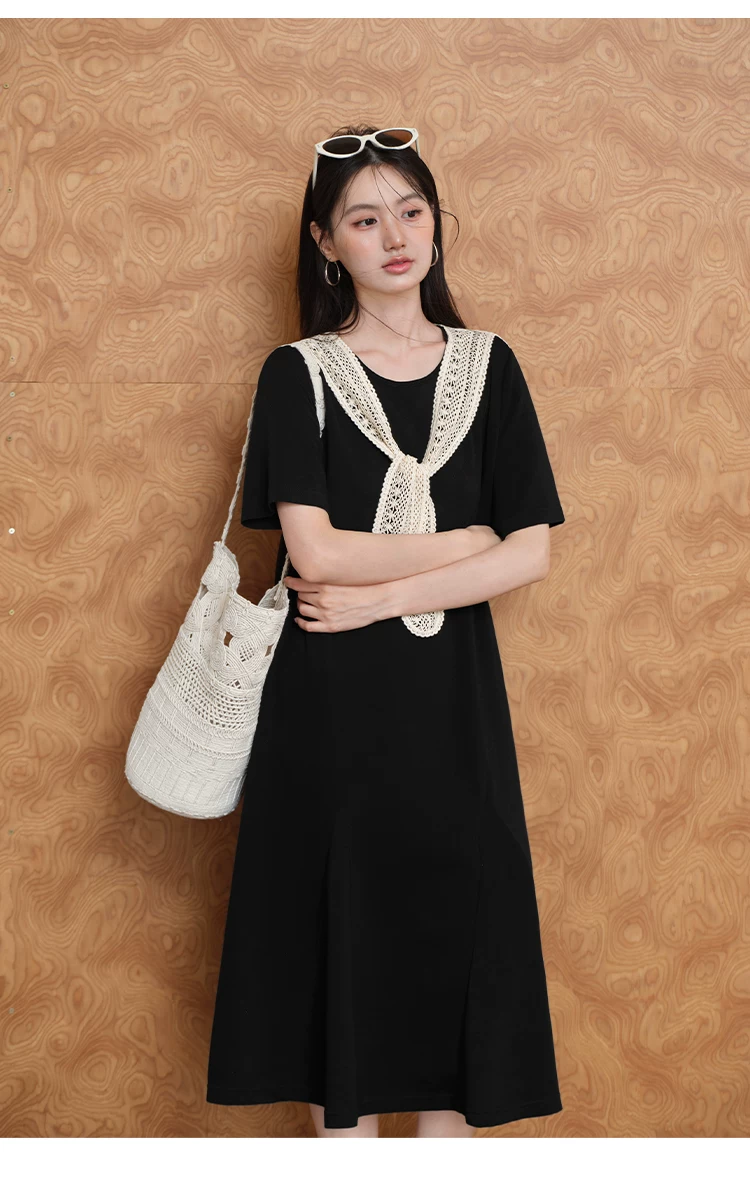 大尺碼胖mm黑色短袖綁帶披肩洋裝女2026新款夏季巨好看裙子,大尺碼胖mm黑色短袖綁帶披肩洋裝女2026新款夏季巨好看裙子,HBFS7161,大尺碼胖mm黑色短袖綁帶披肩洋裝女2026新款夏季巨好看裙子,中大尺碼,披肩設計
