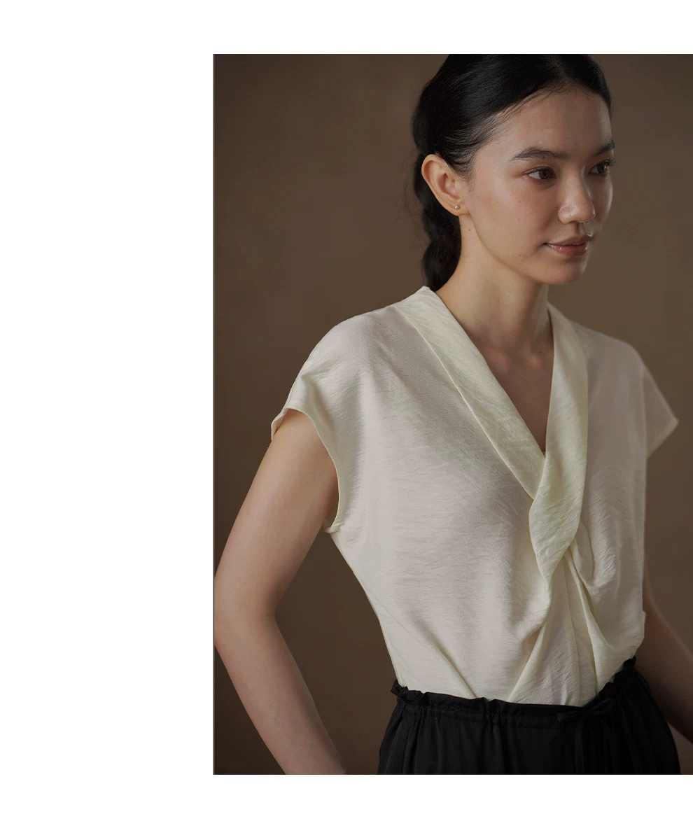 精緻姊姊交叉V領設計感優雅扭結收腰氣質垂順顯瘦上衣女,精緻姊姊交叉V領設計感優雅扭結收腰氣質垂順顯瘦上衣女,HBFS1365,精緻姊姊交叉V領設計感優雅扭結收腰氣質垂順顯瘦上衣女,交叉V領,優雅扭結