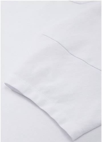 法式慵懶32支雙紗平紋100%棉V領廓形袖寬鬆T恤上衣