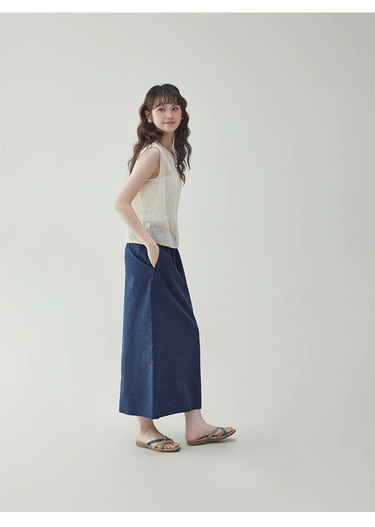 高級感純棉無袖鏤空背心女夏季新款疊穿罩衫上衣