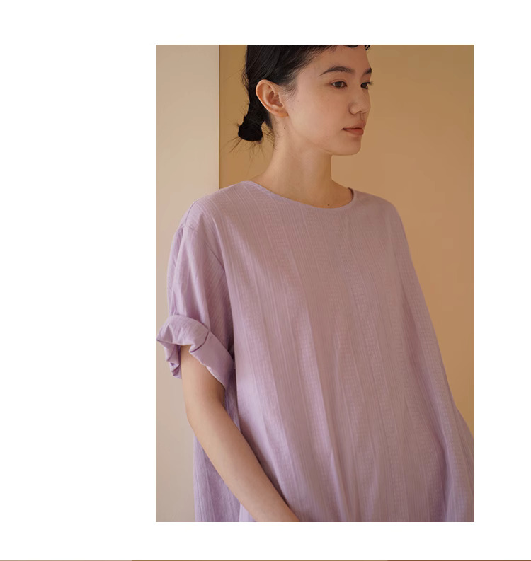 夢幻小人魚洋裝肌理感提花棉感親膚寬鬆A字顯瘦裙子女