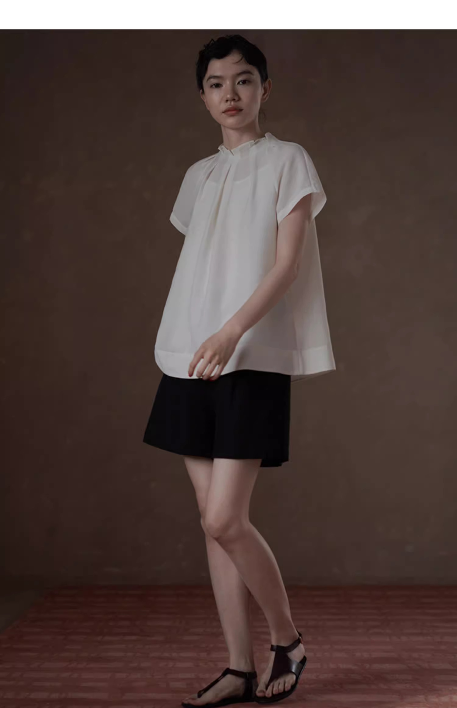 重工打褶立體花苞領襯衫乾爽肌理感透氣亞麻通勤上衣女,重工打褶立體花苞領襯衫乾爽肌理感透氣亞麻通勤上衣女,HBES1256,重工打褶立體花苞領襯衫乾爽肌理感透氣亞麻通勤上衣女,花苞袖型,透膚罩衫